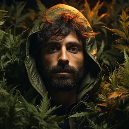 Massachusetts Psychedelics Campaign Overcomes Signature Collection Issue Alt Text: Person advocating for Psychedelics Campaign Massachusetts with cannabis plants in the background.