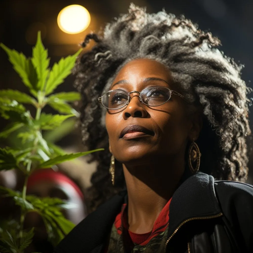 Melissa Agard advocating for marijuana legalization in Wisconsin. Cannabis News by LeafyLeaks.com, Ai Generated image for Leafy Leaks