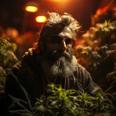 Bipartisan Bill in Wisconsin Aims to Create Psilocybin Research Program for Veterans with PTSD A military veteran participating in the Psilocybin Research Program surrounded by cannabis plants.
