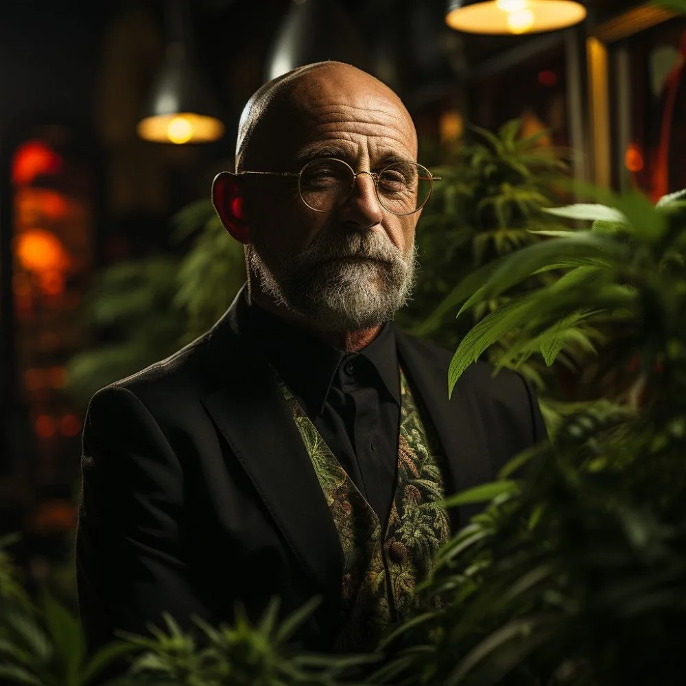 Image of Burkhard Blienert at the International Marijuana Forum - Cannabis News by LeafyLeaks.com, Ai Generated image for Leafy Leaks