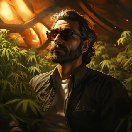 Medical Marijuana Business concept with cannabis leaves. Cannabis News by LeafyLeaks.com, Ai Generated image for Leafy Leaks.