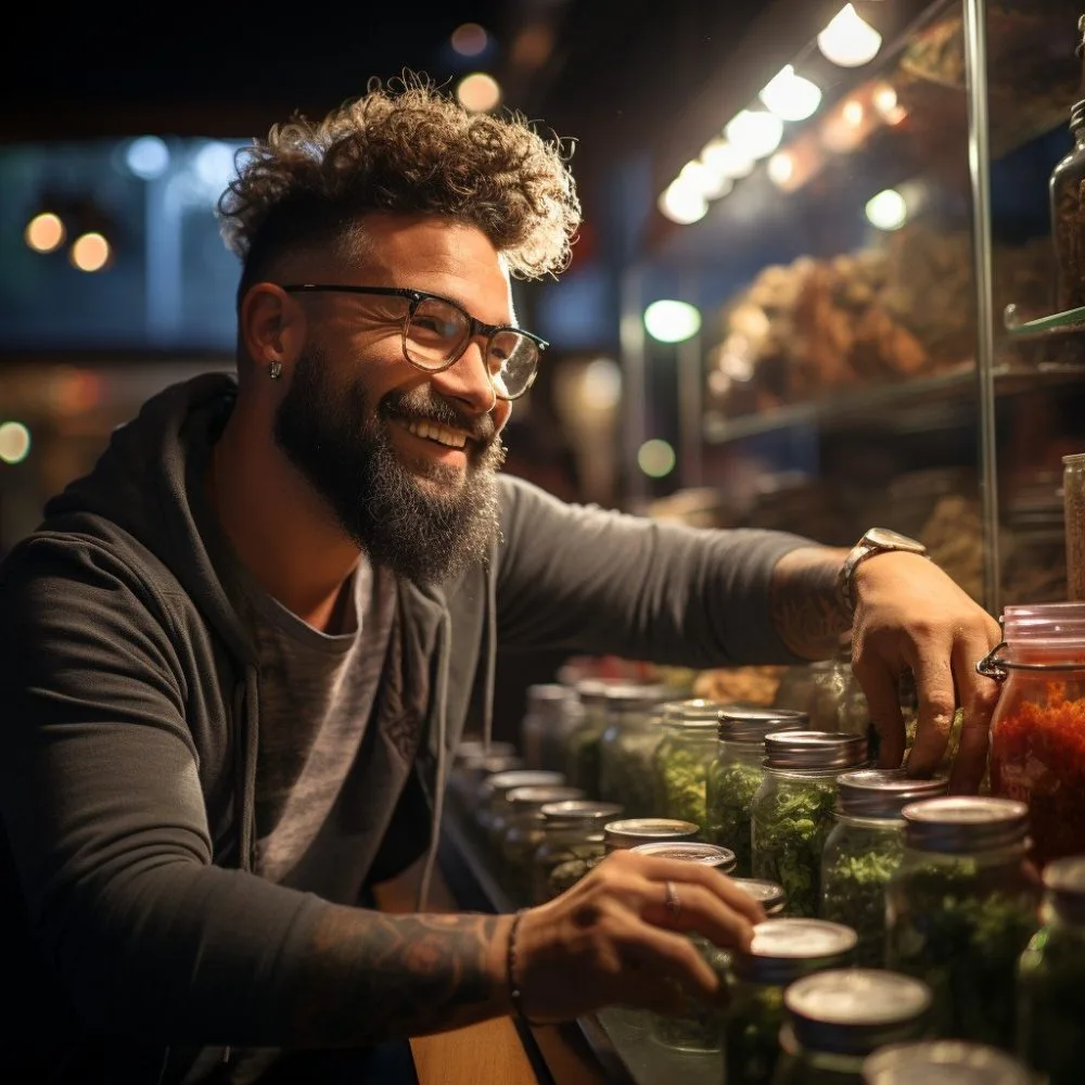 Young adult enjoying cannabis - Marijuana Legalization Study