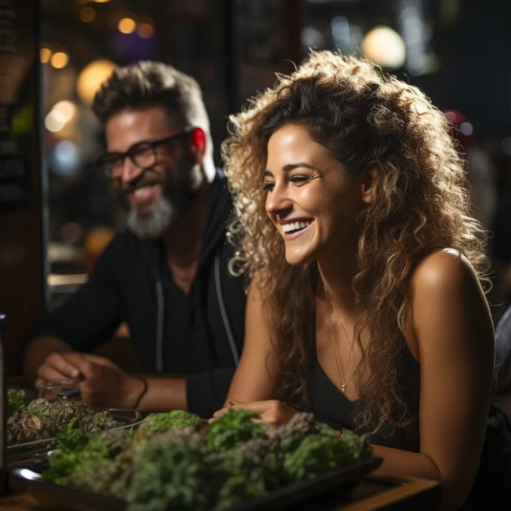 A close-up image of a person discussing Marijuana Legalization Ohio in a relaxed setting.