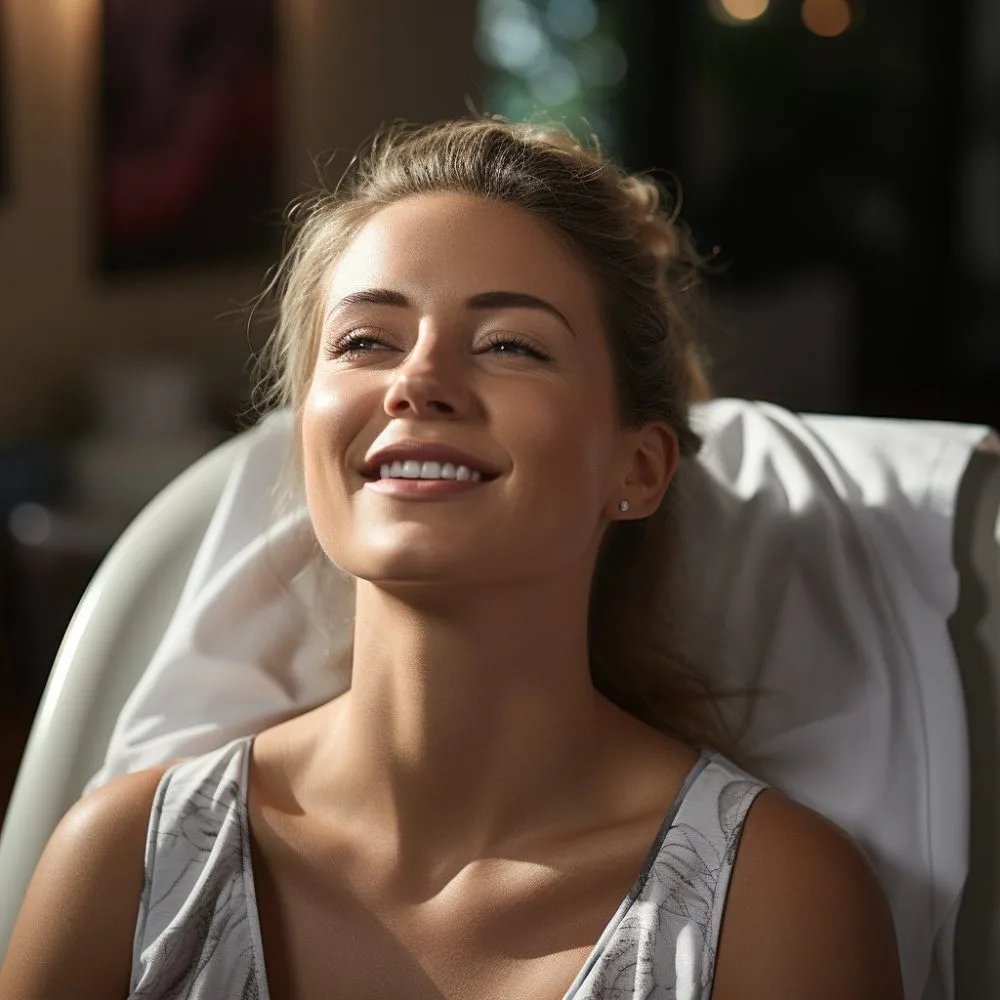 CBD Dental Pain Relief - Woman finding relief from toothache with CBD. Cannabis News by LeafyLeaks.com, AI Generated image for Leafy Leaks.