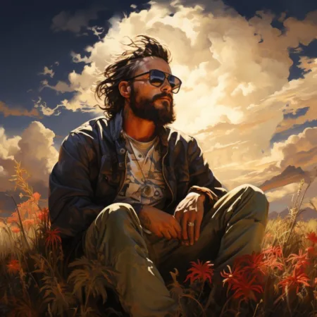California Police Commission Removes Marijuana Questions from Application Forms in Response to New Law A person enjoying cannabis in a California natural setting - Cannabis News by LeafyLeaks.com, Ai Generated image for Leafy Leaks