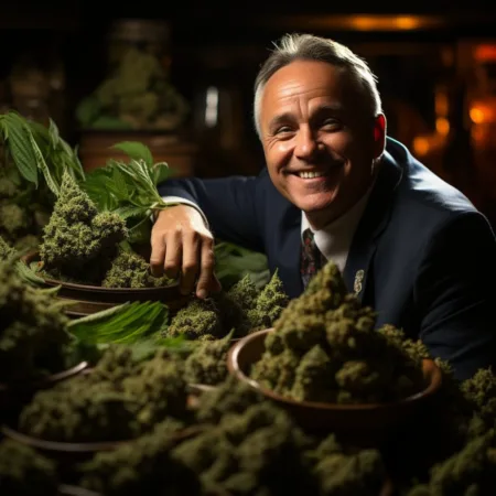 Top GOP Congressman Supports D.C.’s Marijuana Sales Legalization Efforts A close-up of Rep. James Comer, a key GOP Congressman, in a cannabis-related setting, symbolizing his support for Marijuana Sales Legalization in D.C.