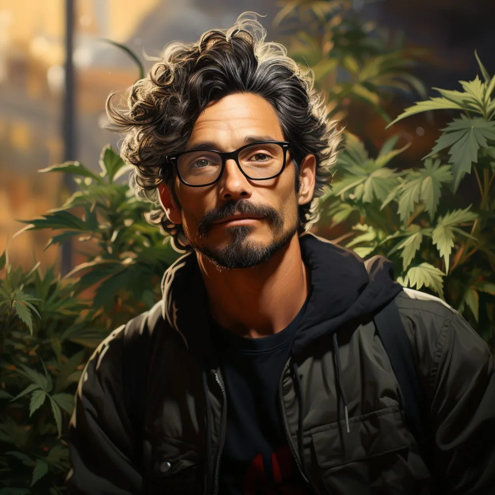 Medical Marijuana Rights - A person holding a cannabis leaf.