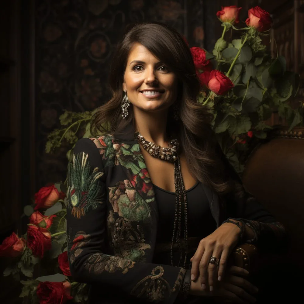 A realistic image of Nikki Haley in a cannabis-related setting, representing the shift from Schedule I to Schedule III. Cannabis News by LeafyLeaks.com, Ai Generated image for Leafy Leaks.