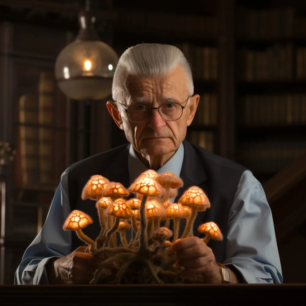 Psilocybin Research Bill - Cannabis News by LeafyLeaks.com, AI Generated image for Leafy Leaks