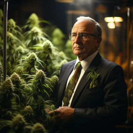 Marijuana Legalization Germany - A close-up of cannabis plants in a well-lit setting.