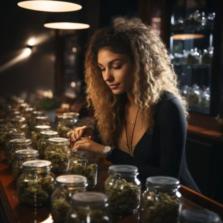 Connecticut Marijuana Retailers See $274 Million in Sales in First Year A person purchasing cannabis products in Connecticut Marijuana Sales - Cannabis News by LeafyLeaks.com, Ai Generated image for Leafy Leaks