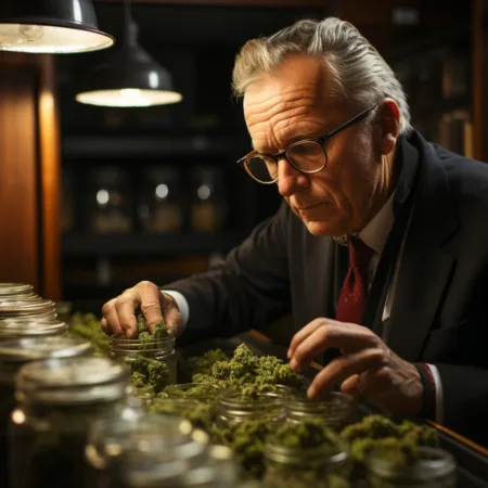 Governor Mike DeWine inspecting cannabis products in a dispensary - Cannabis News