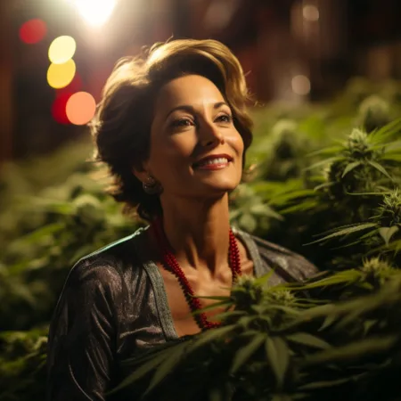 Alt Text: Rep. Lydia Crafts supporting the Maine Drug Decriminalization Bill - Cannabis News by LeafyLeaks.com, Ai Generated image for Leafy Leaks