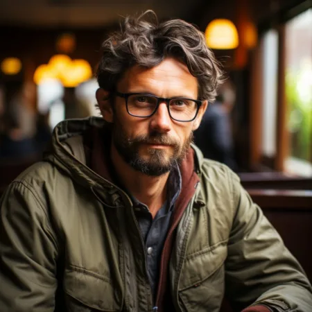 Image of Assemblymember Matt Haney in a California cannabis cafe - Cannabis News by LeafyLeaks.com, Ai Generated image for Leafy Leaks