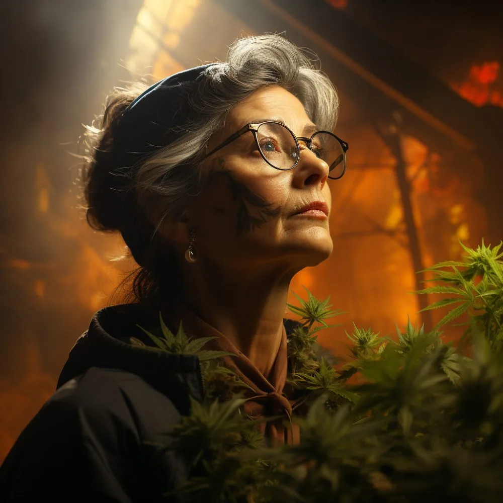 A close-up of Governor Laura Kelly in a cannabis garden - Medical Marijuana News