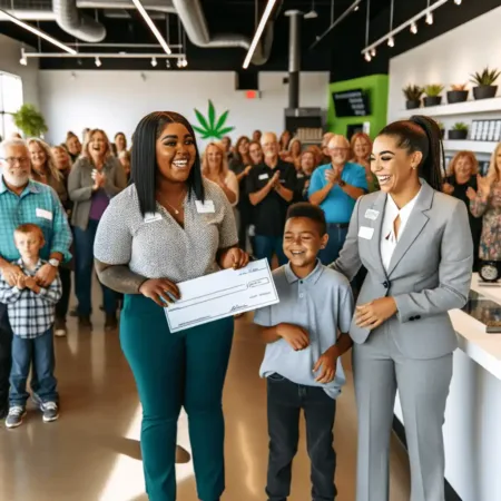 Iowa cannabis dispensary donation