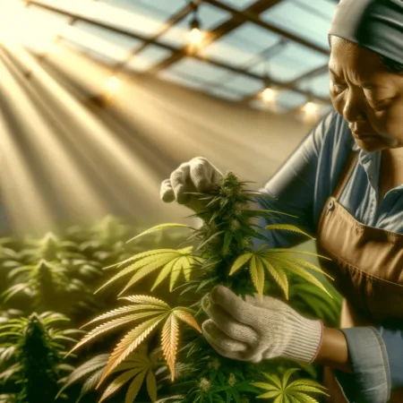 marijuana plant close up