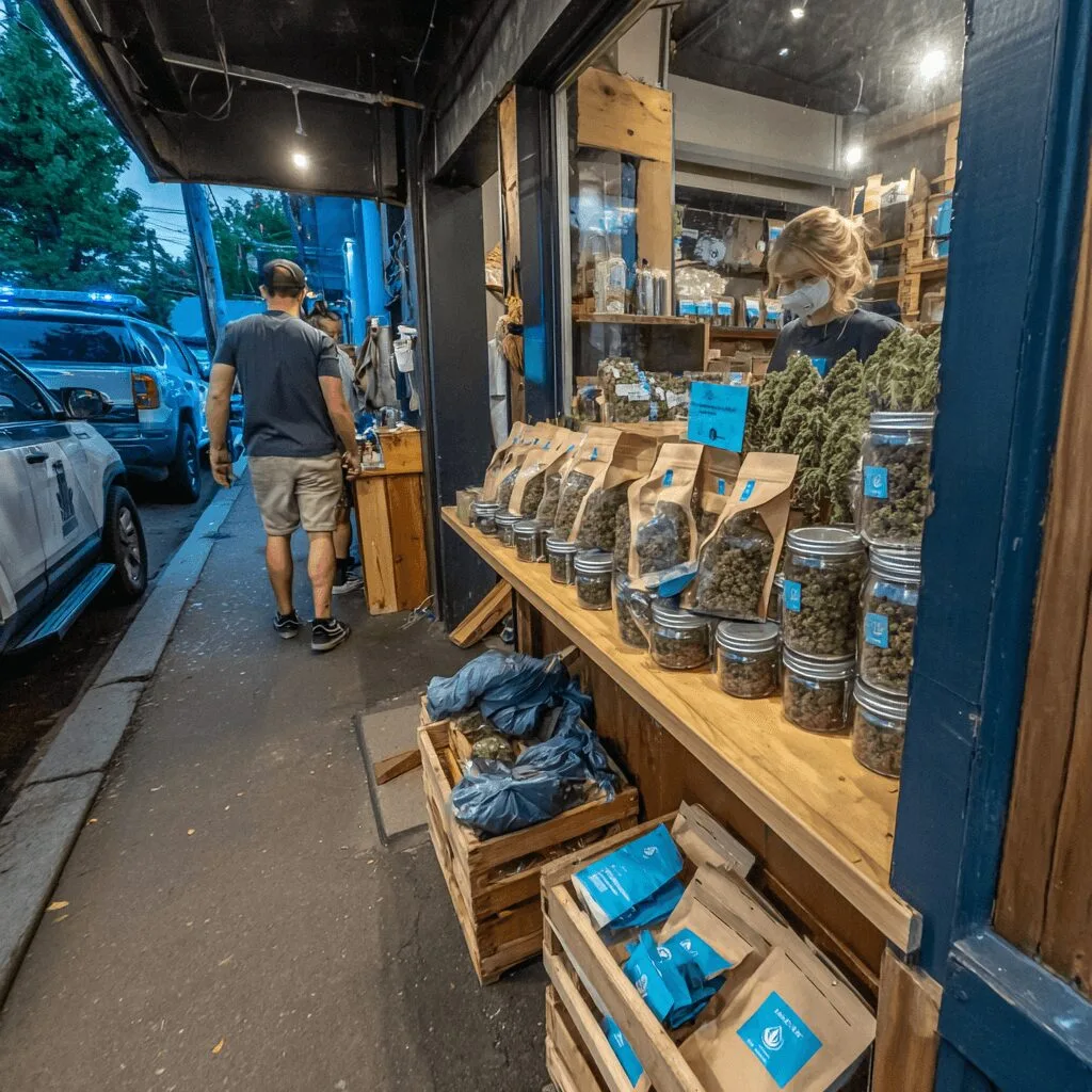 Shocking cannabis shop robbery! Masked suspects strike a Northwest shop, escape in a vehicle. Find out what happened during this cannabis shop robbery.
