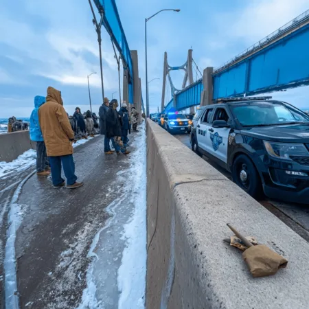 Breaking news: Freezing rain crashes Zilwaukee bridge—caught on camera. Curious about the wild causes and aftermath? Click to uncover the full story!