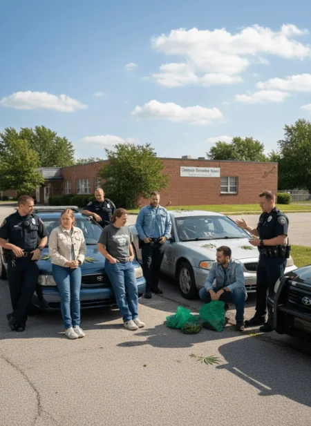 Breaking news: Cherryvale drug bust shocks community as five are arrested near a school. Find out what police discovered—click to get the details!