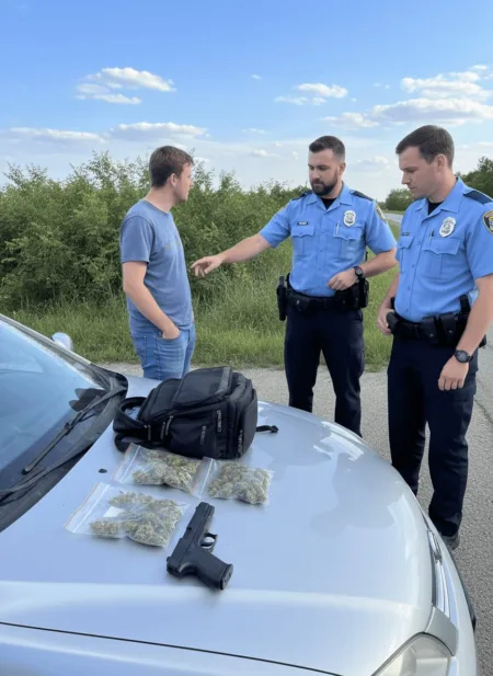 Uncover the truth behind a powerful firearm and drug recovery in Crisp Co. traffic stop. Discover what was seized—will it surprise you?