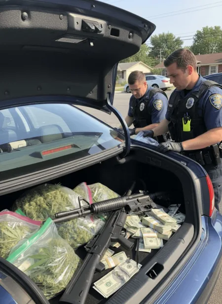 Caught by surprise? Explore what unfolded during a firearms and marijuana traffic stop—discover confiscated cash, drugs, and firearms now.