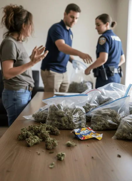 See what happened in a tense marijuana arrest seizure involving a gun and police. Discover the truth about the dramatic EPD incident—click for the full story.