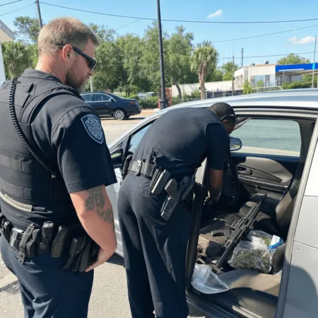 North Charleston Drug Bust: Police Seize Machine Gun and Marijuana in Traffic Stop Discover the shocking twist in the North Charleston drug bust—police recovered a loaded machine gun and marijuana. Click to watch the revealing footage!