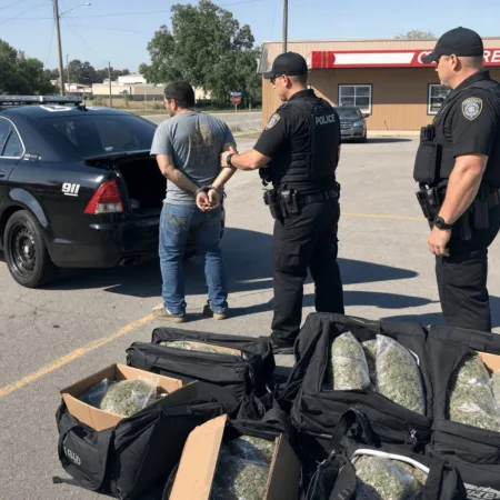 Breaking: Bryan County marijuana arrest shocks locals—discover why a Grand Prairie man was found with over 80 pounds. Get the full story now.