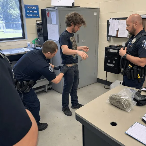 Daylight Shocker: marijuana contraband arrest Turns Booking Into Viral Scandal Witness the unbelievable marijuana contraband arrest. Find out how hidden cannabis led to a jail intake bust—click to uncover the full story now!