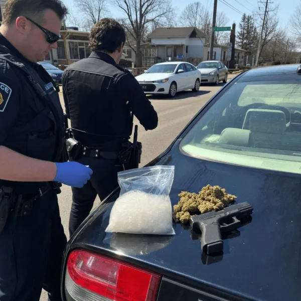 Uncover the shocking details behind the Columbus meth seizure—find out how police uncovered meth, marijuana, and a handgun during a routine stop.