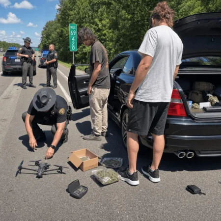 I-75 Drug Arrest Drone Sparks Debate: Realities of Modern Drug Busts See how law enforcement used an I-75 drug arrest drone for dramatic captures. What did they find? Click for a real-life bust involving high-tech and cannabis.