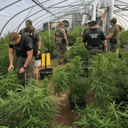 Shocking details revealed in the biggest Oklahoma illegal marijuana bust. Curious how five grows got caught? Don’t miss this explosive investigation!