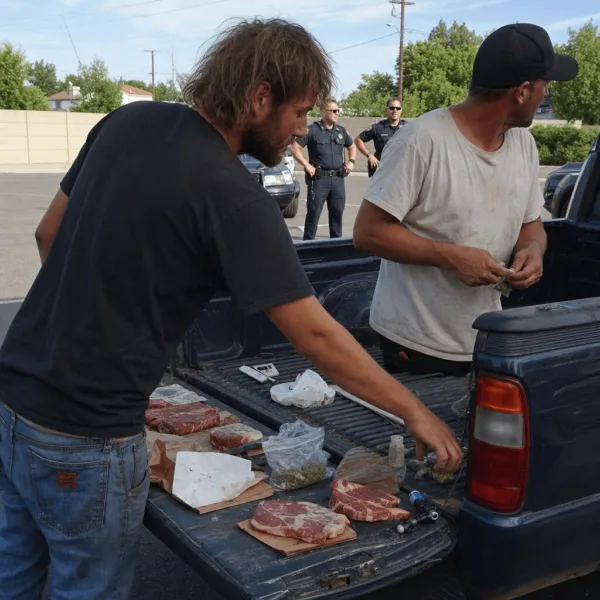 Caught on the streets: the wild marijuana arrest truck case where men were nabbed selling steaks while high. What happened next will shock you!